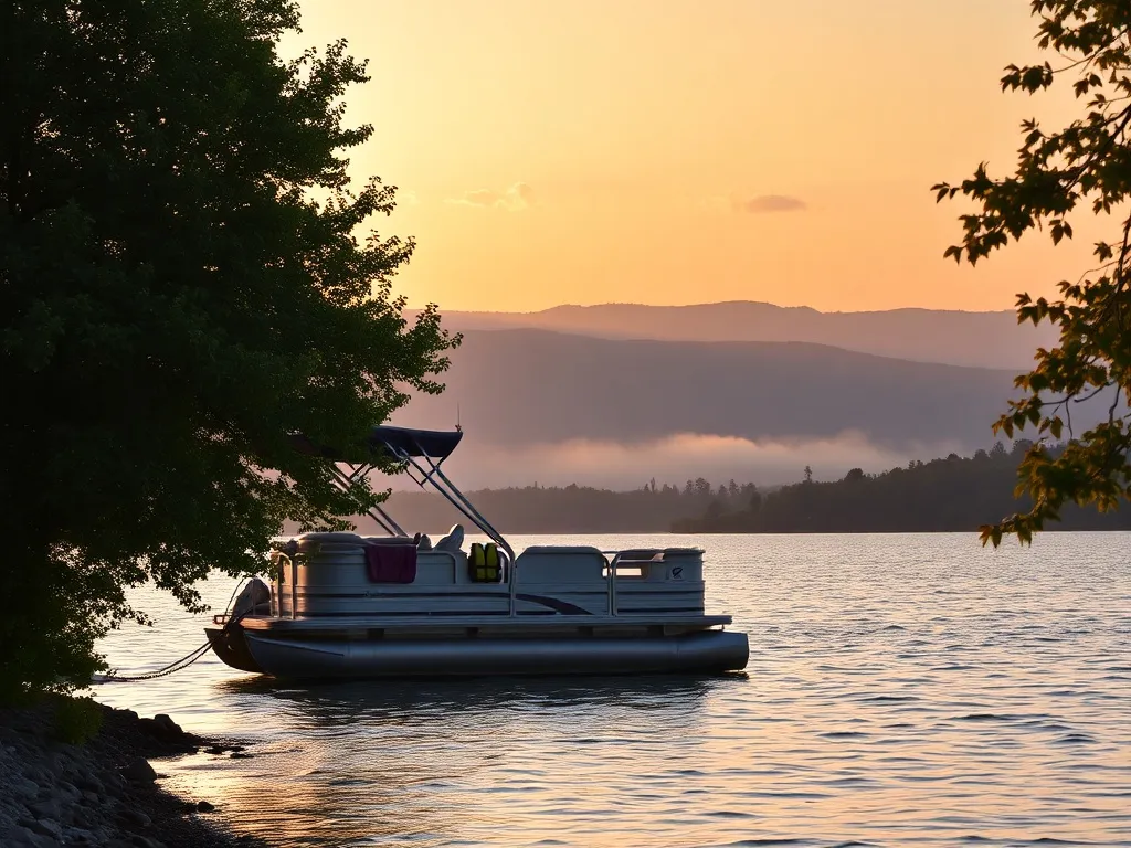 Czy można pływać pontonem po jeziorze?